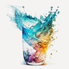 splash in a glass