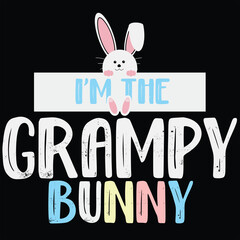 I'm The Grampy Bunny Funny Easter Gift Shirt