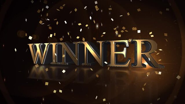 winner gold wording text scene