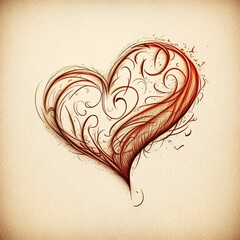 Card, letter cover love & wedding created with Generative AI