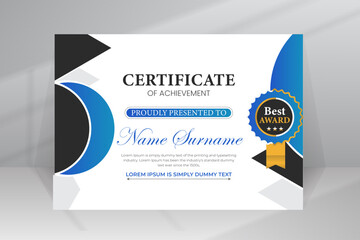Modern Design Certificate Template