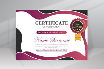 Modern Design Certificate Template
