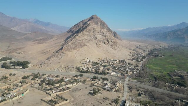 Alingar District of Afghanistan, aerial video of Laghman