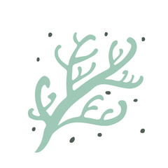 Obraz premium Collection sketch twigs. Floral elements hand drawn. Vector illustration