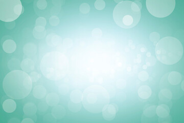 Abstract bokeh background blue Green and white