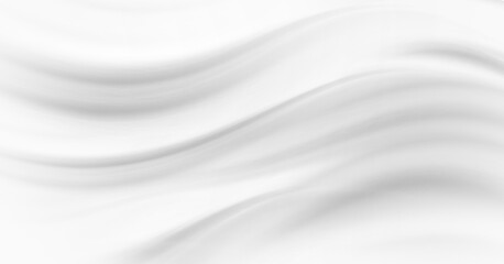 Fototapeta premium white cloth background abstract with soft waves
