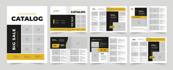 Product catalog design for your business. Product Catalog. Product Promotion Catalog. Big Sale Catalog.