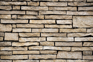 石タイルの壁