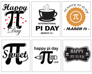 Happy Pi Day international pi day - obrazy, fototapety, plakaty