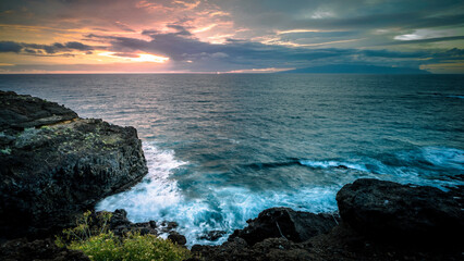 tenerife falaise cote couleurs