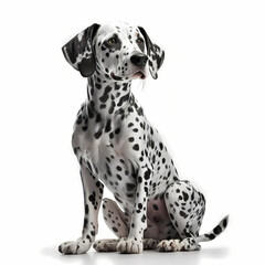 dalmatian puppy isolated on white