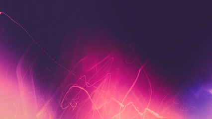 Abstract colorful light trails and waves for creative backgrounds, pink, white, black colors in soft pastel tones
