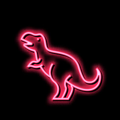dinosaur prehistoric animal color icon vector illustration