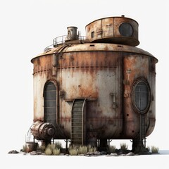 Decaying Fuel Storage The Environmental Hazards of Abandoned Rusted Gas Cisterns in Post-Apocalyptic Landscapes