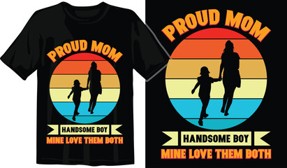 Mom and Baby Matching T-Shirt Design. Mother-Daughter T-Shirt Design. Mom Motivational Quote T-Shirt Design. Funny Mom T-Shirt Design. Best Mom Ever T-Shirt Design.