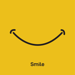 Smile icon. Vector Illustration