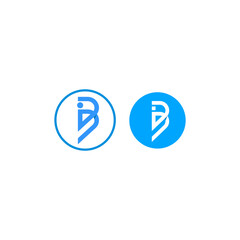 B icon design inspiration vector