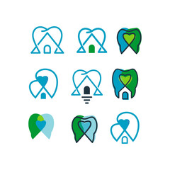 tooth logo icon for health industry