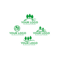 Landscapes design inspiration vector