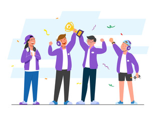 The e-sports competition Trophies and prize money await esports athletes © Johnstocker