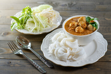Set of Thai cuisine Thai food 