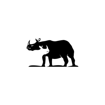 rhino illustration vector file download