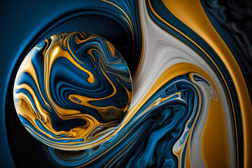 Smooth marble background pattern.generative AI