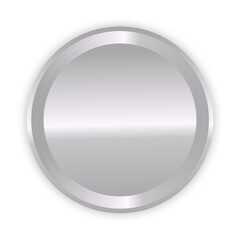 Silver colour round shape for medal