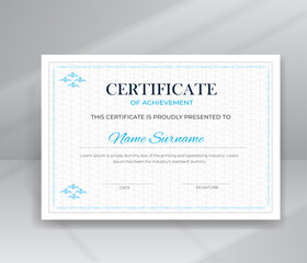 Fototapeta premium Modern Design Certificate Template