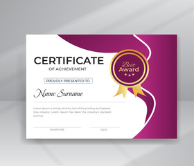 Modern Design Certificate Template