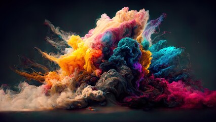 Obraz na płótnie Canvas Colorful dust