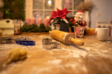 Weihnachtsplätzchenbacken