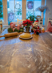 Weihnachtsplätzchenbacken