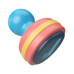 Stamp 3D Illustration Icon