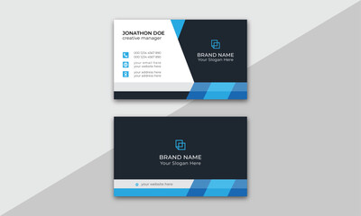 business card. Creative and modern business card template. creative modern name card and business card.
Double-sided creative business card vector design template. Vector illustration card design.