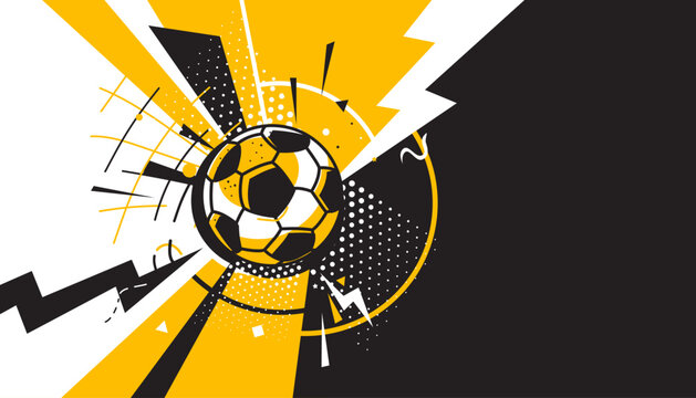 Soccer abstract background design. Vector illustration of sports concept.
