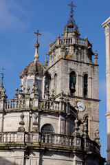 Fototapeta premium Paisaje urbano con la Catedral de Lugo
