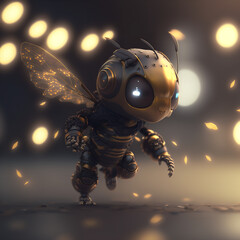 flying Cute bee robot