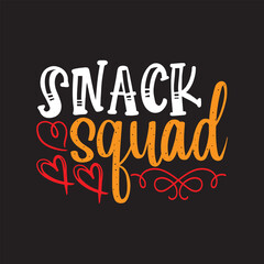 Snack squad Funny Kid Valentine Svg