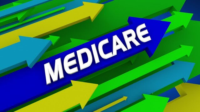 Medicare Arrows Benefits Costs Coverage Up Rising Insurance Plan Program 3d Animation
