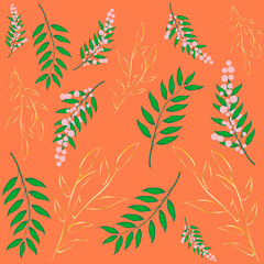 Vector seamless floral pattern for design