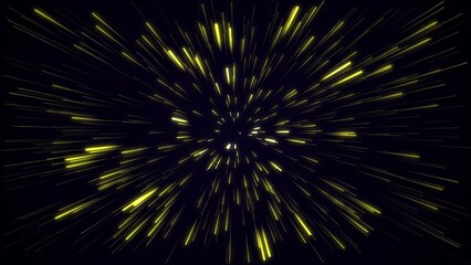 Amazing, beautiful and neon lines move endlessly toward the viewer. An explosion of colorful and monochromatic neon parts and their movement toward the camera. Lots of lines flying forward. 2D lines