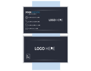 simple ,clean and modern business card .creative business card 
