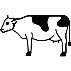 Bos taurus Vector icon which can easily modify or edit

