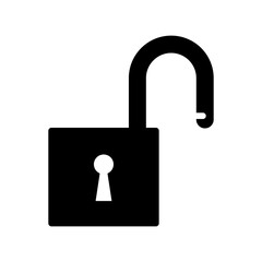 padlock icon vector logo template, secure icon