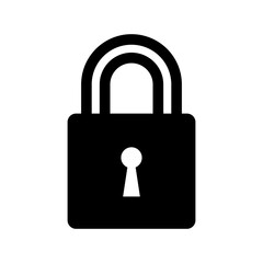 padlock icon vector logo template, secure icon