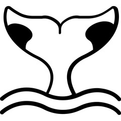 Aquatic animal Vector icon which can easily modify or edit

