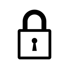 padlock icon vector logo template, secure icon