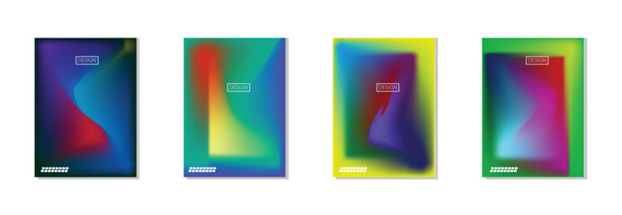 collection of abstract backgrounds with beautiful gradation colors, colorful backgrounds for poster flyer banner backdrop.vertical banner.cool fluid background vector illustration.