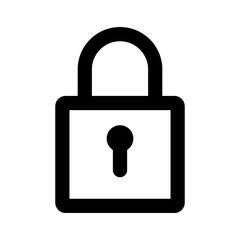 padlock icon vector logo template, secure icon